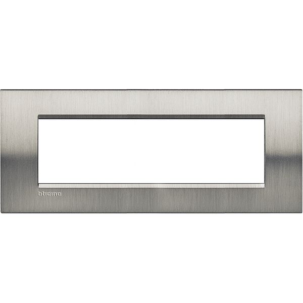LL - COVER PLATE 7P BRUSHED STEEL image 2