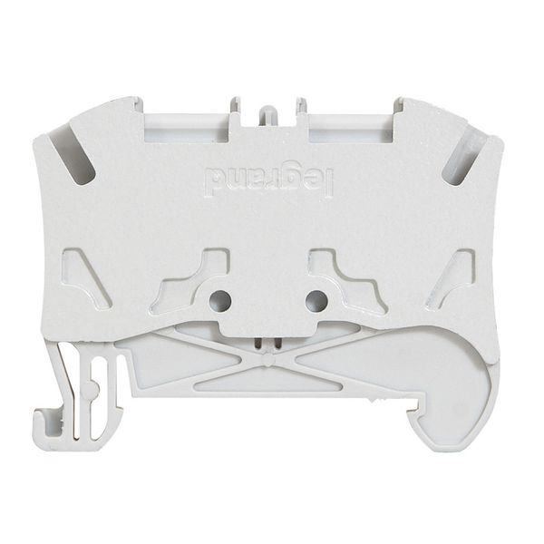 Terminal block Viking 3 - spring - 1 connect - 1 entry/1 outlet - pitch 6 - grey image 1