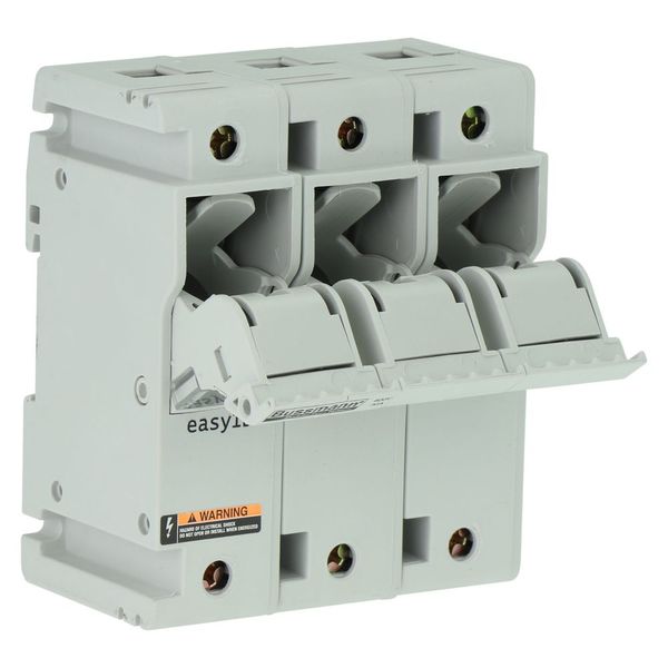 Fuse-holder, low voltage, 30 A, AC 600 V, DC 600 V, UL Class J, 98 x 72 x 117 mm, 3P, UL, CSA image 32