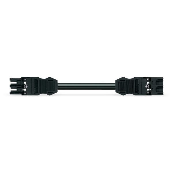 pre-assembled connecting cable B2ca Plug/open-ended black image 1