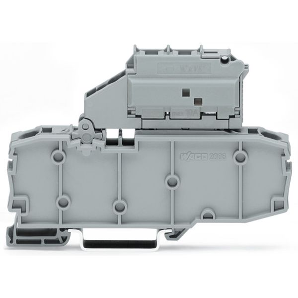 2006-1631/099-000 2-conductor fuse terminal block; with pivoting fuse holder; for glass cartridge fuse ¼" x 1¼" image 3