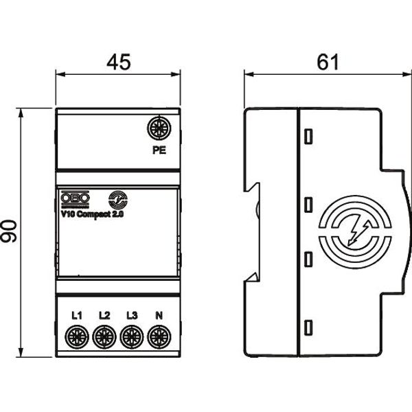 V10 Compact2.0 Surge arrester V10 Compact 2.0 255V image 2