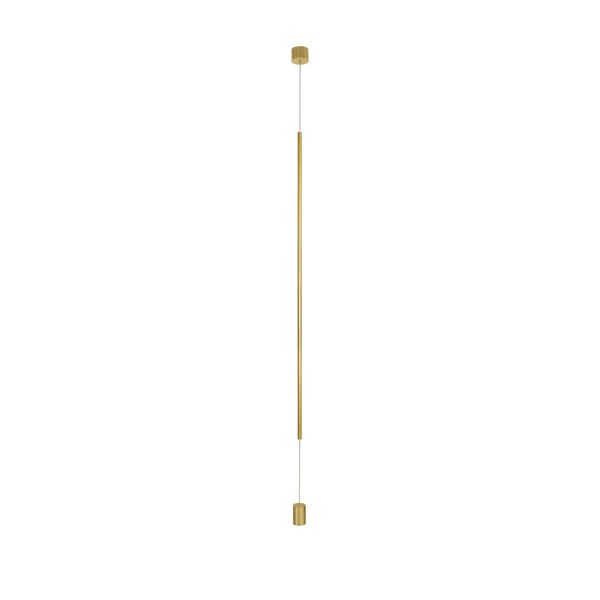 Brass Gold Aluminium LED 20 Watt 230 Volt 698Lm 3000K IP20 D: 7 H1: 120 H2: 300 cm Adjustable Height image 1