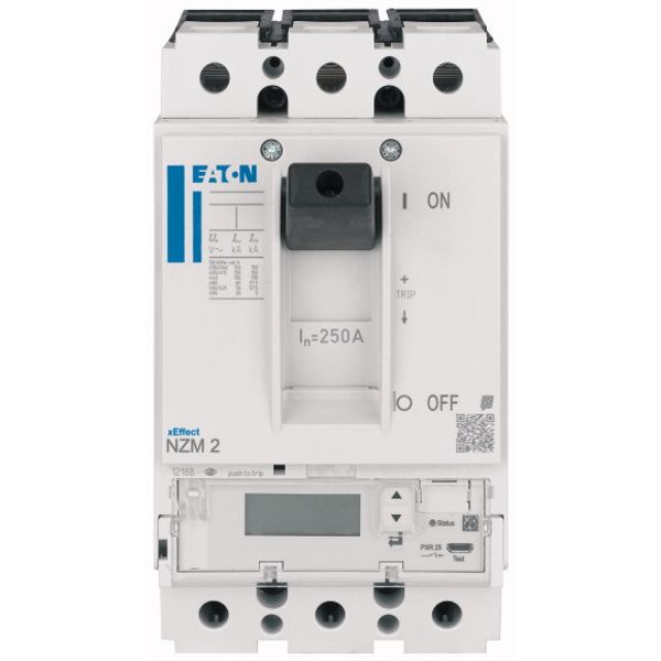 NZM2 PXR25 circuit breaker - integrated energy measurement class 1, 40A, 3p, Screw terminal, earth-fault protection and zone selectivity image 1