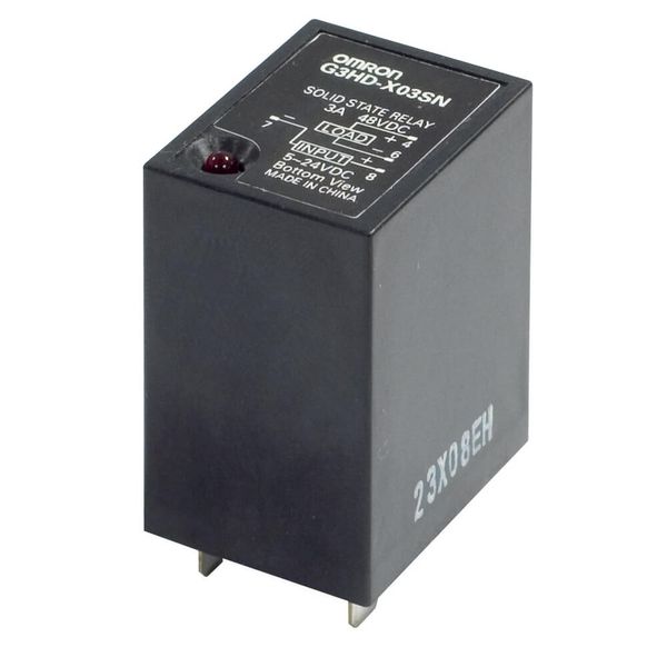 Solid state relay, 4 to 48 VDC, 3 A, plug-in terminals, equipped with G3HD1023H image 1