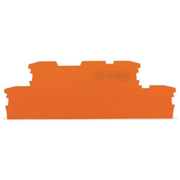 End and intermediate plate 1 mm thick orange image 1