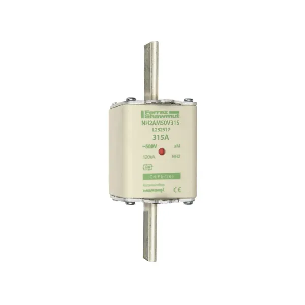 Fuse-link NH2 aM 500VAC 315A live tags Double indicator image 2