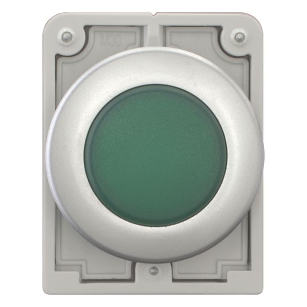 Indicator light, RMQ-Titan, Flat, green, Metal bezel image 6