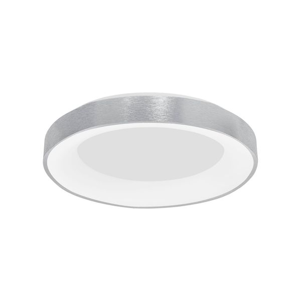 Triac Dimmable Brushed Silver Aluminium   & Acrylic  LED 50 Watt 230 Volt  2864Lm 3000K IP20  D: 60 H: 9 cm image 1