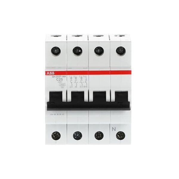 SH203T-C25NA Miniature Circuit Breaker - 3+NP - C - 25 A image 2