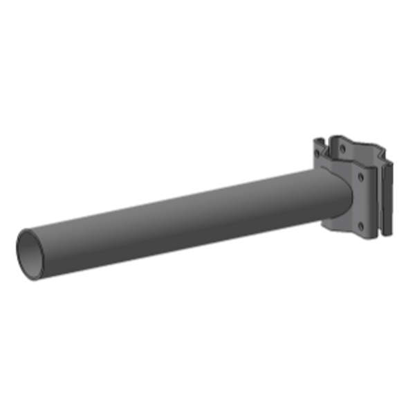 URBAN [O3] - KIT FIXING ROUND POLE-HEAD - SINGLE INTERMEDIATE - GRAPHITE GREY image 2