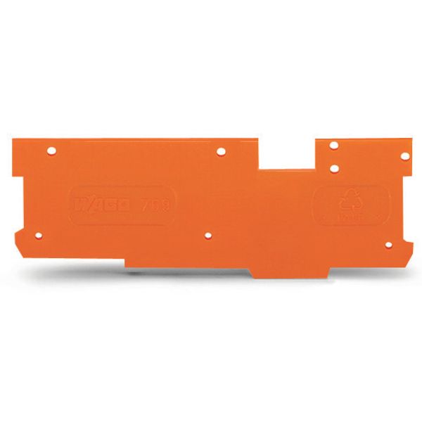 End and intermediate plate 1.1 mm thick orange image 1