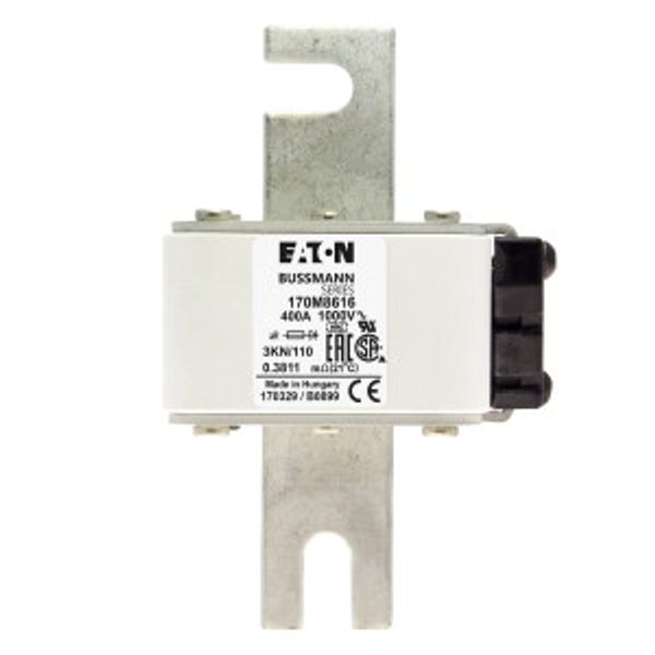 Fuse-link, high speed, 550 A, AC 1000 V, DIN 3, 74 x 92 x 138 mm, aR, DIN, IEC, single indicator image 7