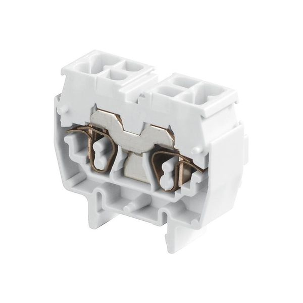 SPRING TERMINAL BLOCK, DR2.5/10.4L, 10MM SPACING, MINIBLOCKS, GREY image 1