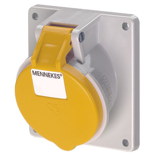 Mennekes Panel mounted recept., 16A3p4h110V, IP44 1631 image 1