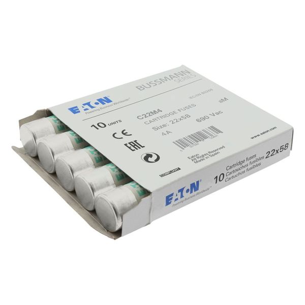 Fuse-link, LV, 4 A, AC 690 V, 22 x 58 mm, aM, IEC image 14