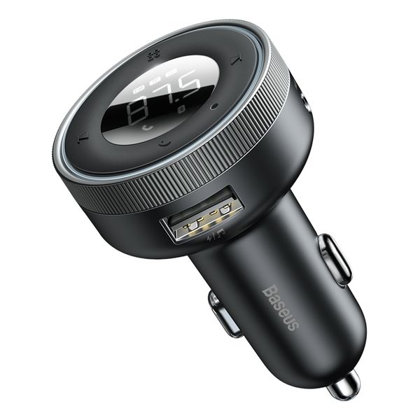 Bluetooth AUX FM Modulator Car Charger 12-24V 2xUSB 3.4A, Black image 1