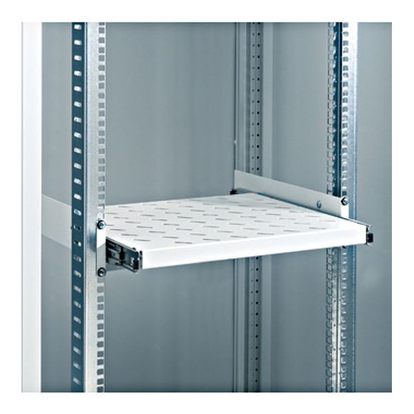 19" shelf front pull-out 2U RAL7035 lightgrey image 1