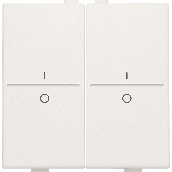 Double key with 'I' and '0' symbols for wireless switch or push button image 3