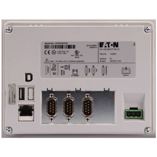 Touch panel, 24 V DC, 5.7z, TFTcolor, ethernet, RS232, RS485, CAN, (PLC) image 7