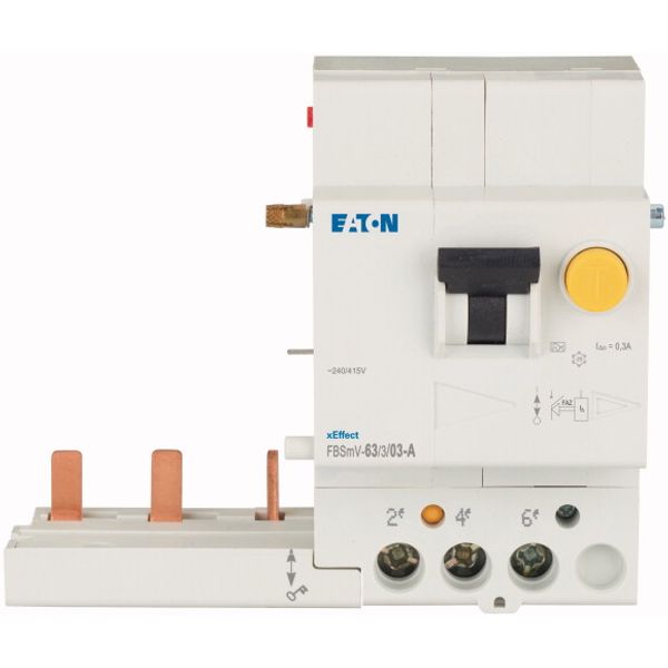 Residual-current circuit breaker trip block for FAZ, 63A, 3p, 300mA, type A image 2
