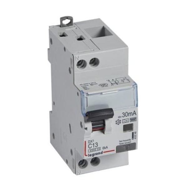 Differential circuit breaker DX³ 1P+N C13 4500A/6KA 30 mA HPI image 1