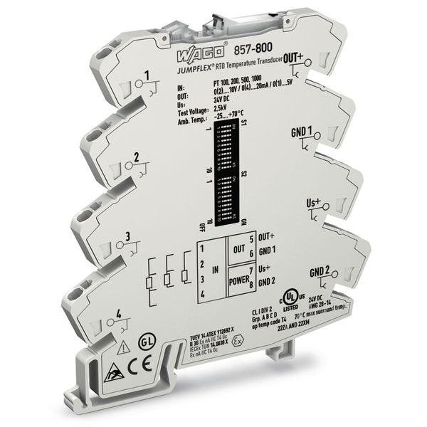 Temperature signal conditioner for RTD sensors Current and voltage out image 2