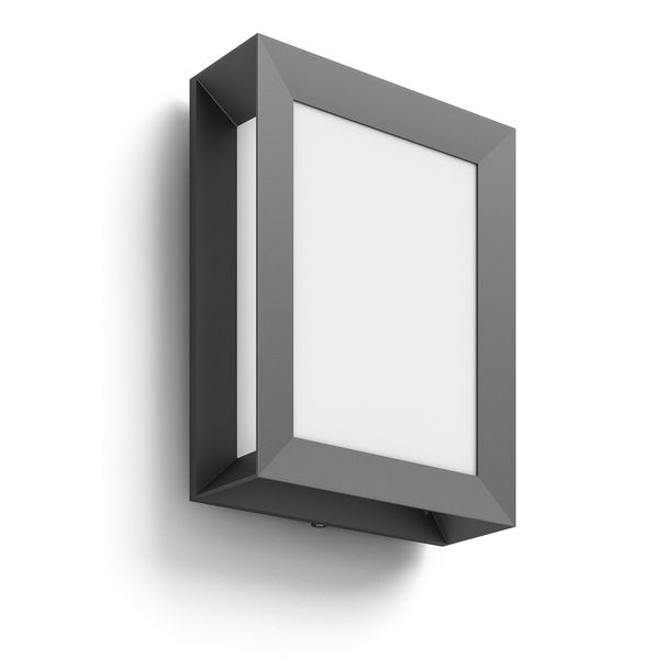 Karp 4000K wall lantern anthracite 1x6W image 1