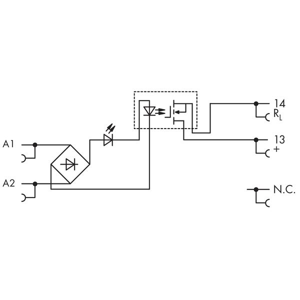 857-728 Solid-state relay module; Nominal input voltage: 230 V AC/DC; Output voltage range: 0 … 30 VDC image 8