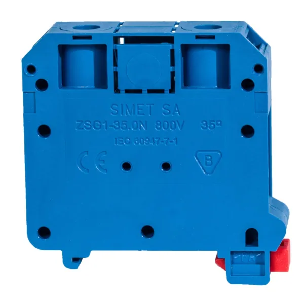 Rail-mounted screw terminal block ZSG1-35.0Nn blue image 1