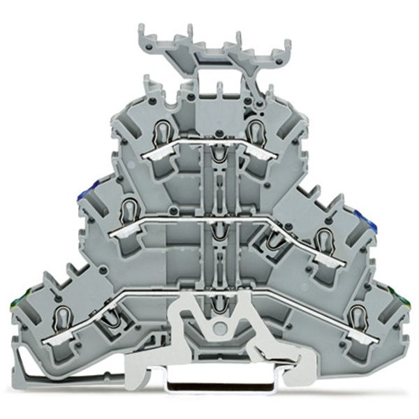 Triple-deck terminal block Ground conductor/through/through terminal b image 2