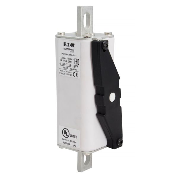 Fuse-link, high speed, 200 A, DC 1500 V, 1XL, 51 x 189 mm, gPV, IEC, UL, with indicator, bolt-in image 12