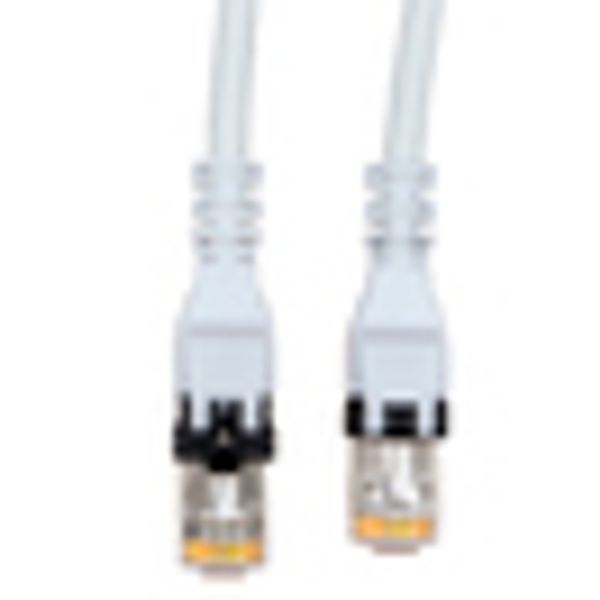 Push Pull Patchcord RJ45 shielded Cat.6a 10GB LS0H grey  10m image 6