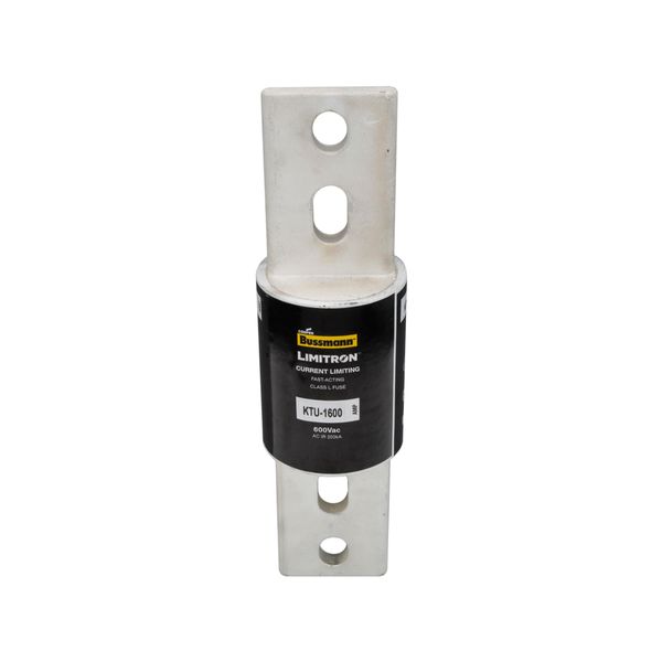 Eaton Bussmann Series KTU Fuse, Current-limiting, Fast Acting Fuse, 600V, 1400A, 200 kAIC at 600 Vac, Class L, Bolted blade end X bolted blade end, Melamine glass tube, Silver-plated end bells, Bolt, 3, Inch, Non Indicating image 15