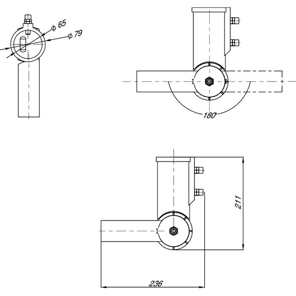 ECO AREA ACCESSORIES 48/60 ADJUST ANGLE ADAPTER image 2