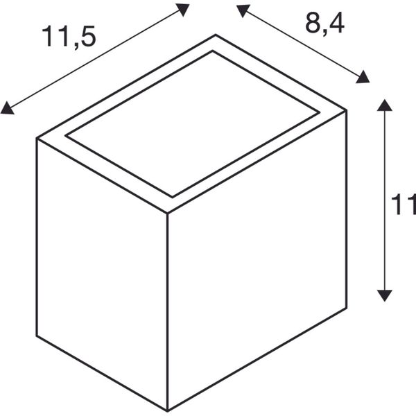 SITRA CUBE WL, white, IP44, 3000K, 10W image 3