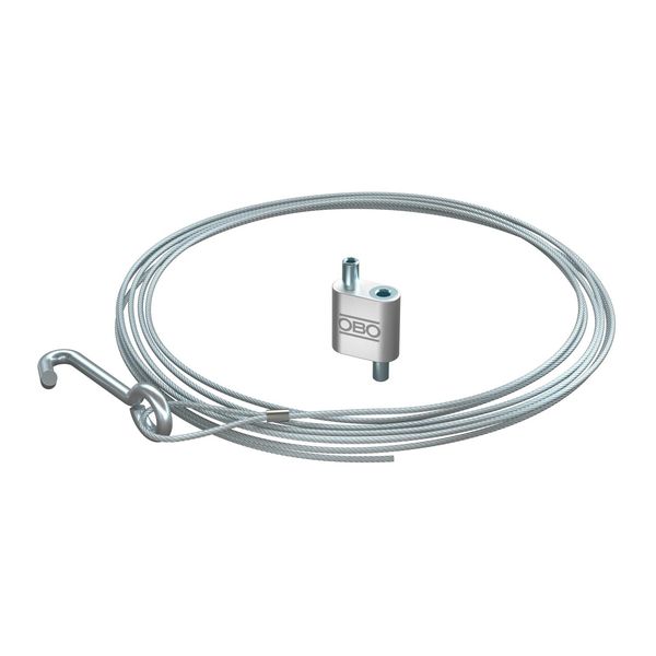 QWT TH 2 1M G Suspension wire with trapezoidal hook 2x1000mm image 1