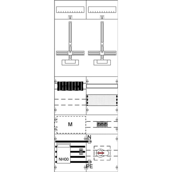 KA4223Z Measurement and metering transformer board, Field width: 2, Rows: 0, 1350 mm x 500 mm x 160 mm, IP2XC image 6
