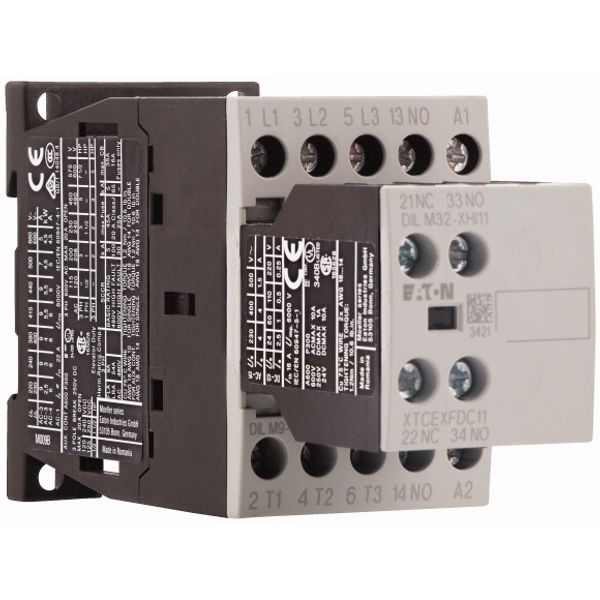 Contactor, 380 V 400 V 4 kW, 2 N/O, 1 NC, 230 V 50 Hz, 240 V 60 Hz, AC operation, Screw terminals image 4