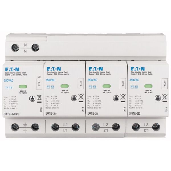 Combined arrester, transient voltage surge suppression T1&T2 image 1