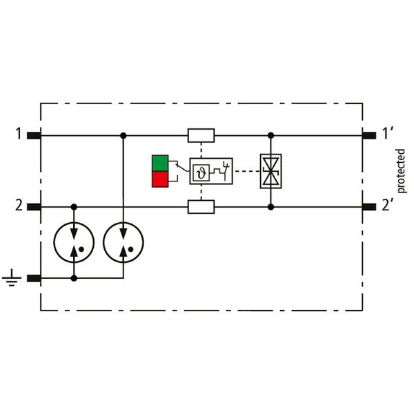 Combined arrester protection module for 1 pair BLITZDUCTORconnect with image 3