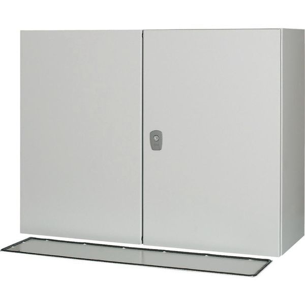 Wall enclosure with mounting plate, HxWxD=600x800x300mm, 2 doors image 11