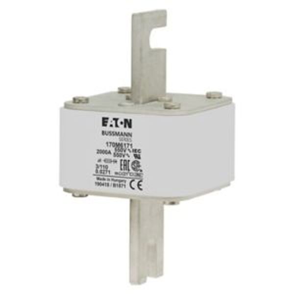 Fuse-link, high speed, 850 A, AC 1750 V, size 3, 76 x 91 x 193 mm, aR, IEC, UL, single indicator image 4