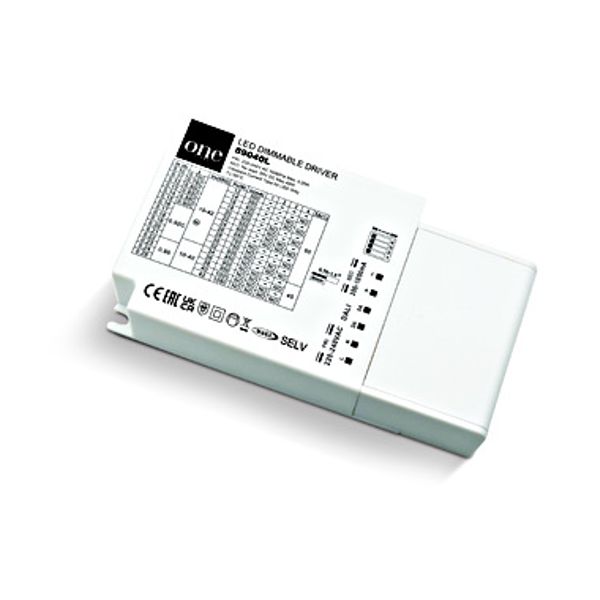 LED Driver 3-42W 300-1050mA IP20 DALI & Push to DIM 230V image 1