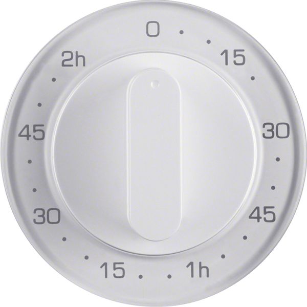 Centre plate for mechanical timer, R.1/R.3, p. white glossy image 1