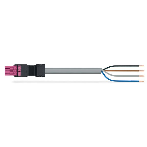 pre-assembled connecting cable Eca Socket/open-ended pink image 2