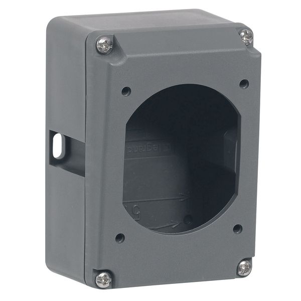 Box Hypra - IP44/66/67-55 - for surface mounting socket - 16 A - 2P+E - plast image 1