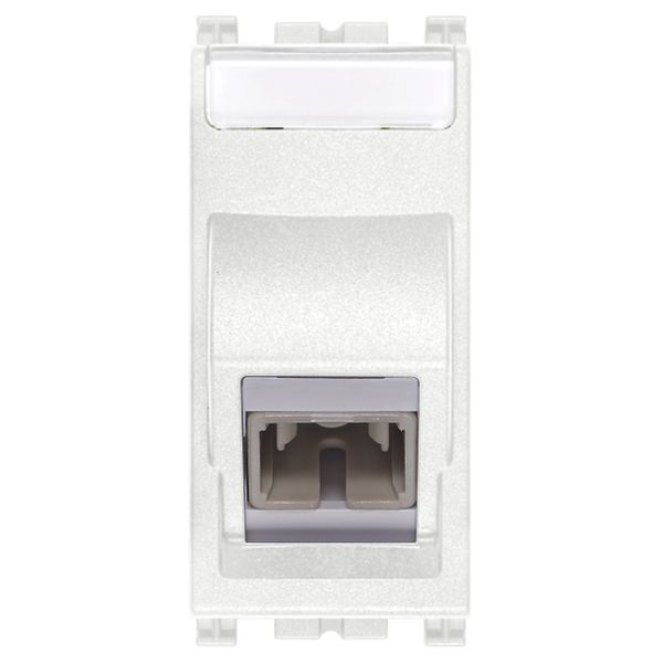 Multi fiber-optic outlet 50/125 SC white image 1