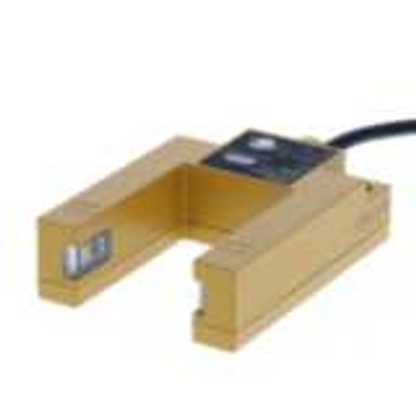 Photoelectric sensor, slot, 30 mm, DC, 3-wire, PNP, 5 m cable E3SN1114C image 2