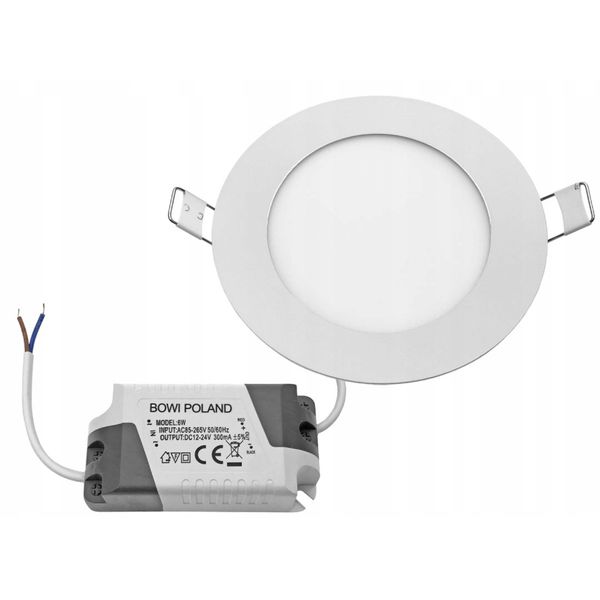 LED Downlight 6W ROUND GERD 3000K Ø119x20mm 230V image 1